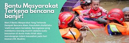 Bantu Masyarakat Terkena bencana banjir