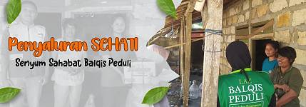 Penyaluran SEHATI Senyum Sahabat Balqis Peduli