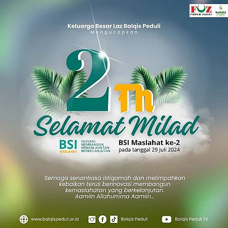 Selamat Milad yang ke 2 tahun BSI
