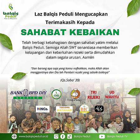 LAZ BALQIS PEDULI MENGUCAPKAN