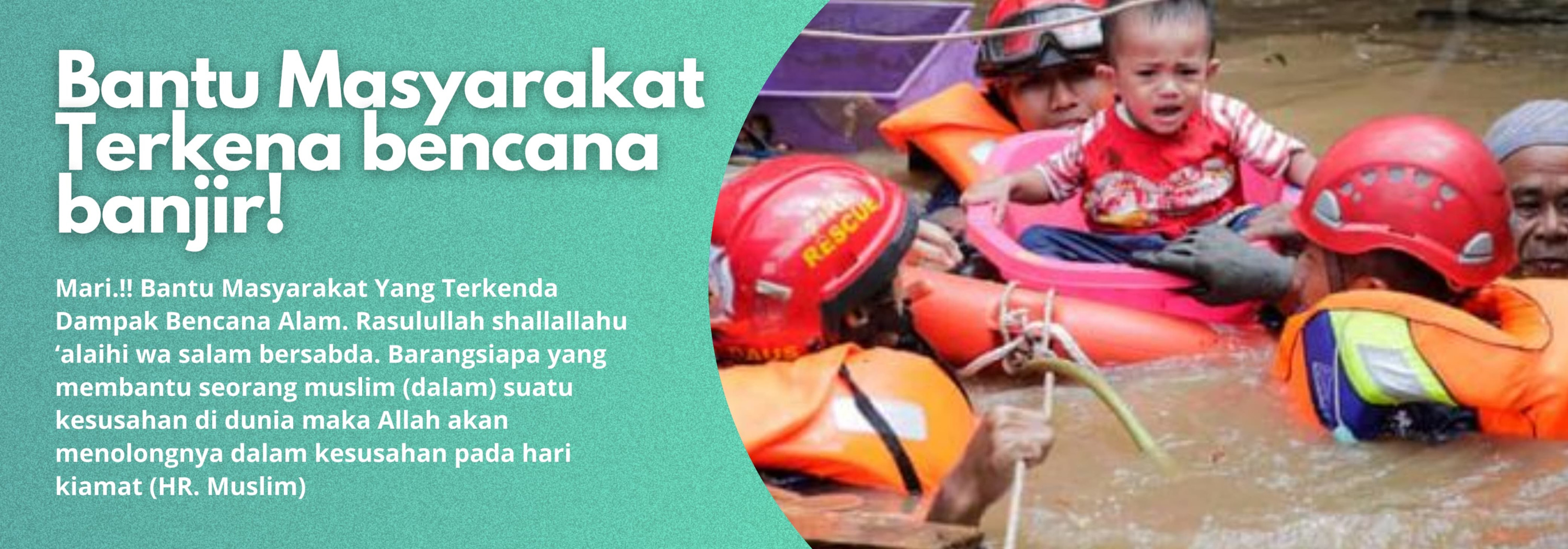 Bantu Masyarakat Terkena bencana banjir